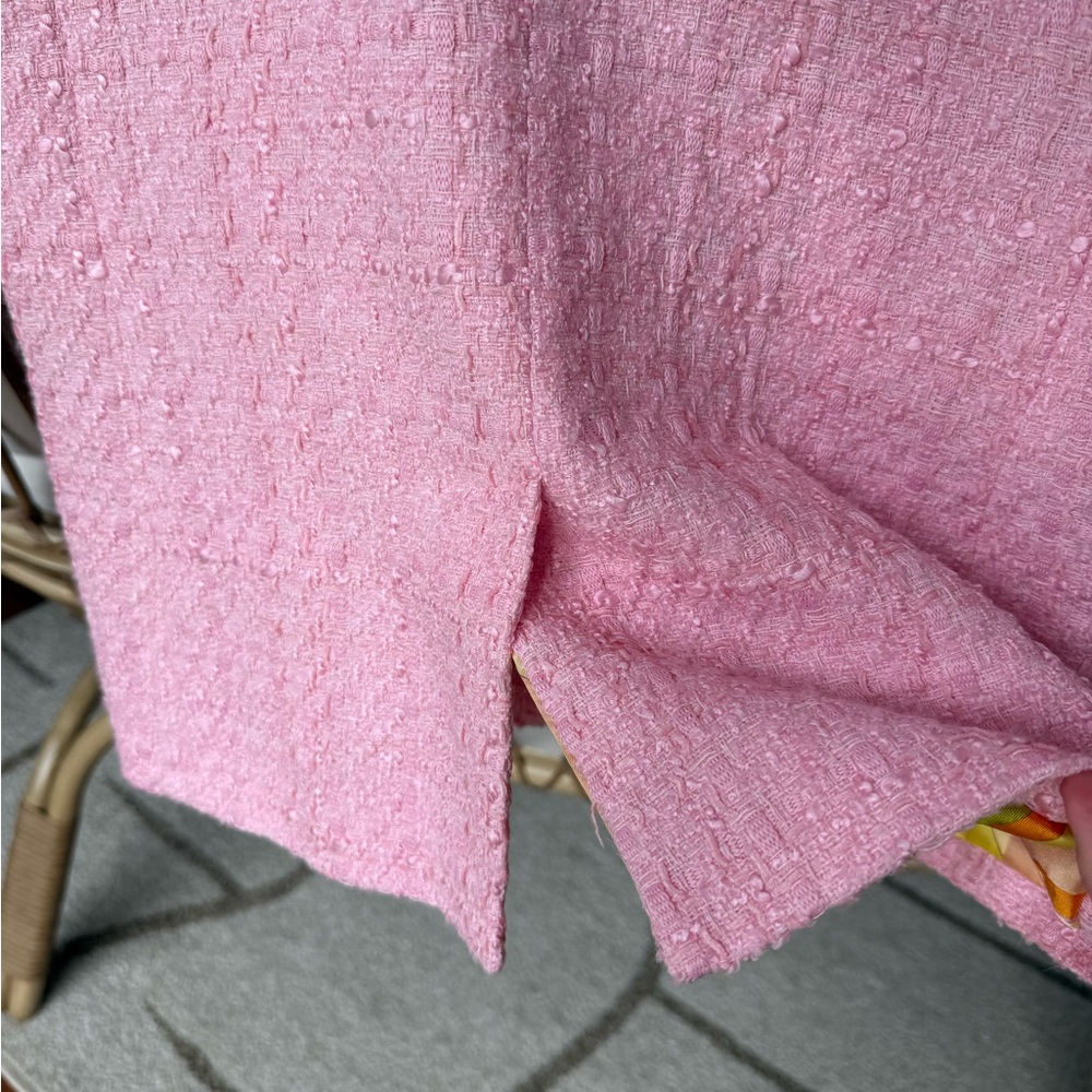 Zara Pink Textured Tailored Blazer - Picture 11 of 12